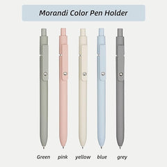 Gel Pens, 5 Pcs 0.5mm Black Ink Pens Fine Point Smooth Writing Pens, High-End Series Pens for Journaling Note Taking, Cute Office School Supplies Gifts for Women Men (Morandi)