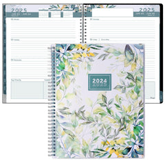 Aesthetic Planner Academic Year July 2024 June 2025 8.5x11 inch Floral Planner